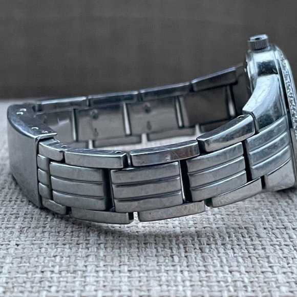 Fossil Women Wristwatch Pink Face Date Calendar Quartz Silver tone Watch - Picture 8 of 9